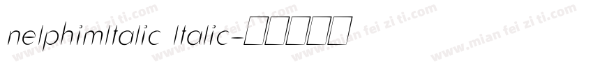 nelphimltalic ltalic字体转换